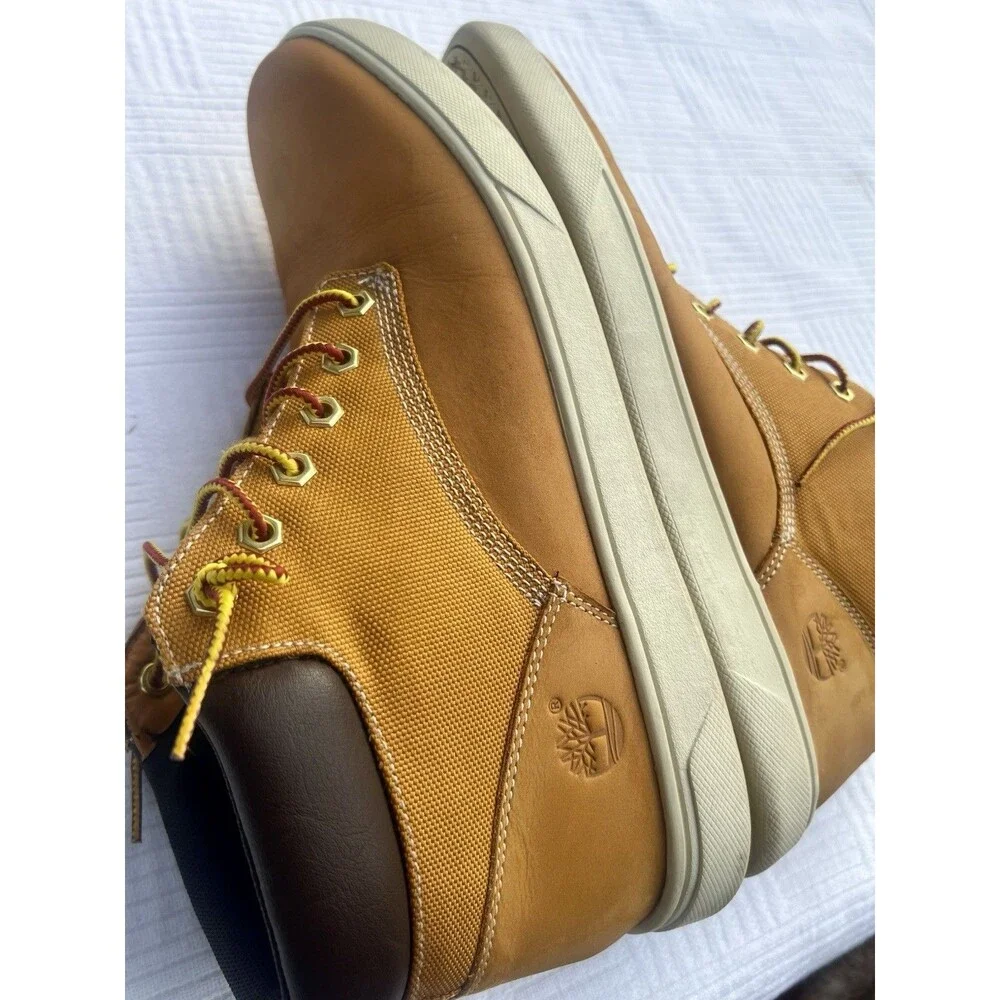 Timberland Groveton Chukka Boots Mens 10.5 Wheat Nubuck 9463B Casual Shoes